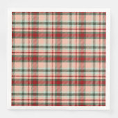 Traditionelles kariertes Muster für Feierlichkeite Serviette (Vorderseite)