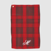 Traditionelles Kariertes Tartan Moderne Kollektion Golfhandtuch (Vorderseite)