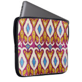 Traditionelles Kat-Gewebe nahtlos Muster Laptopschutzhülle (Vorne Rechts)