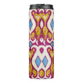 Traditionelles Kat-Gewebe nahtlos Muster Thermosbecher (Rückseite)