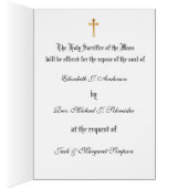 Traditionelles katholisches Beileid (Innen (Rechts))