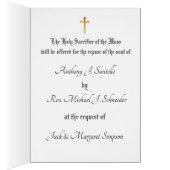 Traditionelles katholisches Beileid (Innen (Rechts))