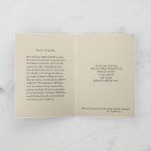 Traditionelles katholisches Beileid Condolence Cru Karte (Innenseite)