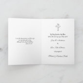 Traditionelles katholisches Beileid, das Jesus bie Karte (Innenseite)