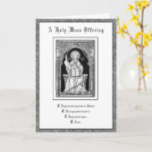 Traditionelles katholisches Beileid, das Jesus bie Karte (Gelbe Blume)