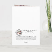 Traditionelles katholisches Beileid Rosary Crucifi Karte (Rückseite)