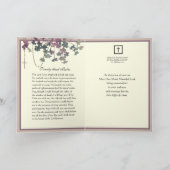 Traditionelles katholisches Beileid Rosary Crucifi Karte (Innenseite)