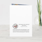 Traditionelles katholisches Beileid Rosary Crucifi Karte (Rückseite)