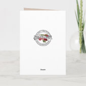 Traditionelles katholisches Beileid Rosenkreuz Karte (Rückseite)