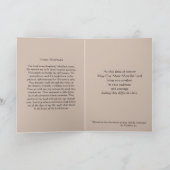 Traditionelles katholisches Beileid Rosenkreuz Karte (Innenseite)