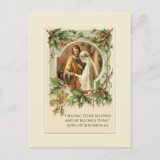 Traditionelles katholisches Christma SAVE THE DATE Ankündigungspostkarte (Vorderseite)