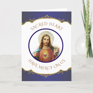 Traditionelles Katholisches Herz Jesu Feiertagskarte