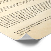 Traditionelles katholisches Hochzeitsposter Poster (Ecke)