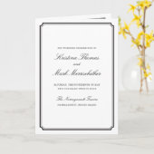 Traditionelles katholisches Hochzeitsprogramm Karte (Gelbe Blume)