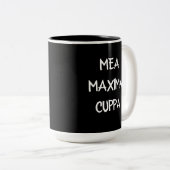 Traditionelles katholisches Latein Mea Maxima Cupp Zweifarbige Tasse (VorderseiteRechts)