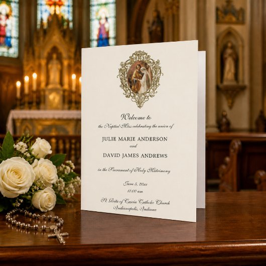 Traditionelles katholisches lateinisches Hochzeits