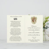 Traditionelles katholisches Programm zur Hochzeit (Stehend Vorderseite)