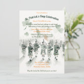 Traditionelles keltisches Irish St. Patrick's Day Einladung (Stehend Vorderseite)