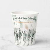Traditionelles keltisches Irish St. Patrick's Day Pappbecher (Vorderseite)