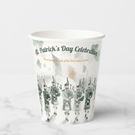 Traditionelles keltisches Irish St. Patrick's Day Pappbecher