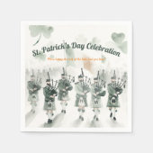 Traditionelles keltisches Irish St. Patrick's Day  Serviette (Vorderseite)