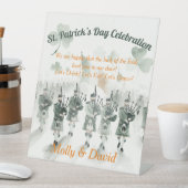 Traditionelles keltisches Irish St. Patrick's Day Sockelschild (In Situ)