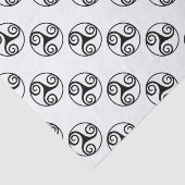 Traditionelles keltisches Triskele-Design Seidenpapier (Ausschnitt)