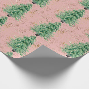 Traditionelles/klassisches Weihnachtsbaumpapier Geschenkpapier
