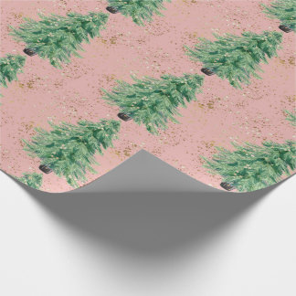 Traditionelles/klassisches Weihnachtsbaumpapier Geschenkpapier