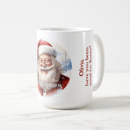 Traditionelles Klassisches Weihnachtslied Kaffeetasse (VorderseiteRechts)
