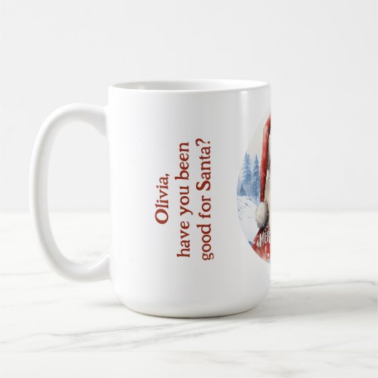 Traditionelles Klassisches Weihnachtslied Kaffeetasse (Links)