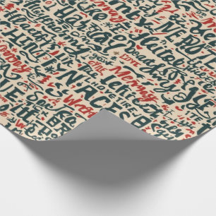 Traditionelles/klassisches Weihnachtspapier Geschenkpapier