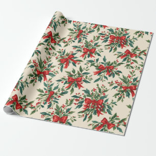 Traditionelles/klassisches Weihnachtspapier Geschenkpapier