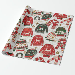 Traditionelles/klassisches Weihnachtspapier Geschenkpapier