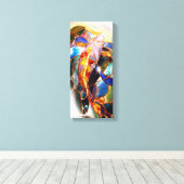 Traditionelles Koi Fish Leinwand aus verkettetem G (Insitu (Holzboden))