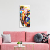 Traditionelles Koi Fish Leinwand aus verkettetem G (Insitu (Wohnzimmer))