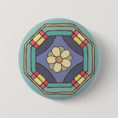 Traditionelles koreanisches Muster Button (Vorderseite)