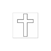 Traditionelles Kreuz - Christliches religiöses Cru Gummistempel (Prägung)