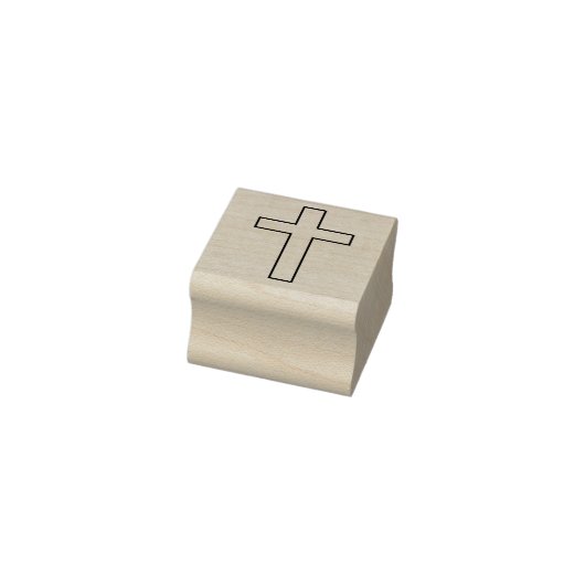 Traditionelles Kreuz - Christliches religiöses Cru Gummistempel (Stempel)