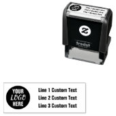 Traditionelles, kundenspezifisches Geschäft 3 Lini Permastempel (Beispiel)