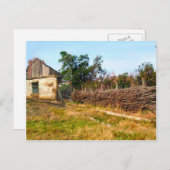 Traditionelles landwirtschaftliches Gebäude und Sc Postkarte (Vorne/Hinten)