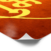 Traditionelles Laxmi Mata Poster (Ecke)