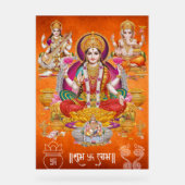 Traditionelles Laxmi Mata Poster (Vorderseite)