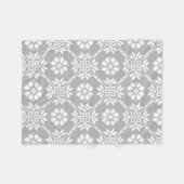 Traditionelles Lettisches Grau Sun Auseklis Saulit Fleecedecke (Vorderseite (Horizontal))