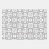 Traditionelles Lettisches Grau Sun Auseklis Saulit Geschenkpapier Set (Vorderseite)