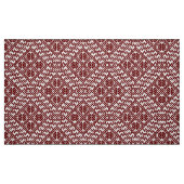 Traditionelles lettisches Muster in Rot und Weiß Stoff (Fat Quarter (45,7 x 55,9 cm))