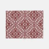 Traditionelles Lettisches Red Design Muster Ausekl Fleecedecke (Vorderseite (Horizontal))