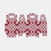 Traditionelles lettisches rotes Muster Geschenkschachtel (Ungefaltet)