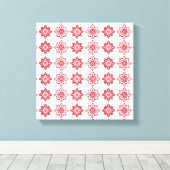 Traditionelles lettisches SUN-Muster IV Leinwanddruck (Insitu (Holzboden))