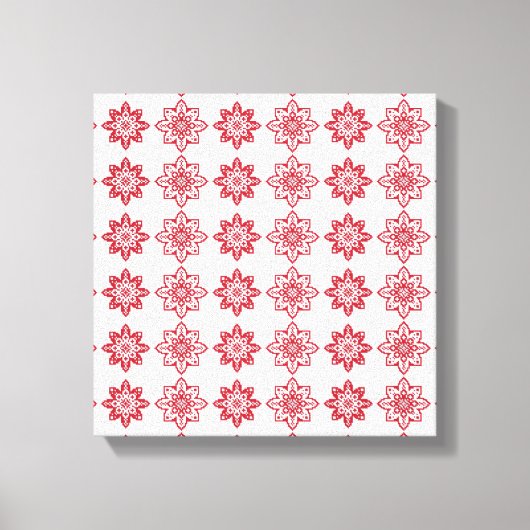 Traditionelles lettisches SUN-Muster IV Leinwanddruck (Vorderseite)